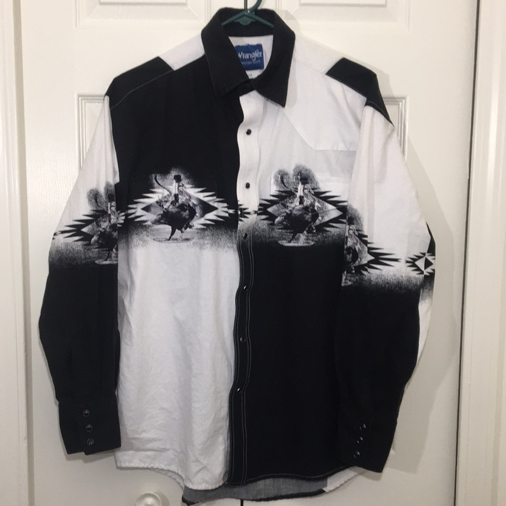 Wrangler Western Shirt Bull-rider snap buttons